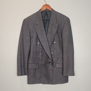 Pierre‎ Balmain Dark Gray Pure Wool Sport Coat Size 42